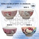 BOWLS DE LOZA DE  HELLO KITTY