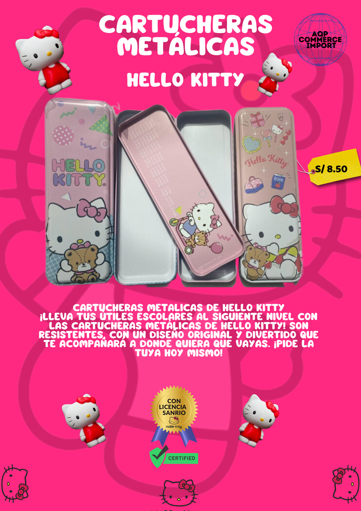 CARTUCHERAS METÁLICAS LICENCIADAS 