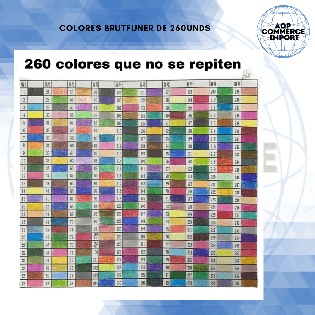 COLORES BRUTFUNER 260 UNDS