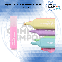 RESALTADORES COLOR PASTEL CON GLITTER Y ESCARCHA    
6 UNDS