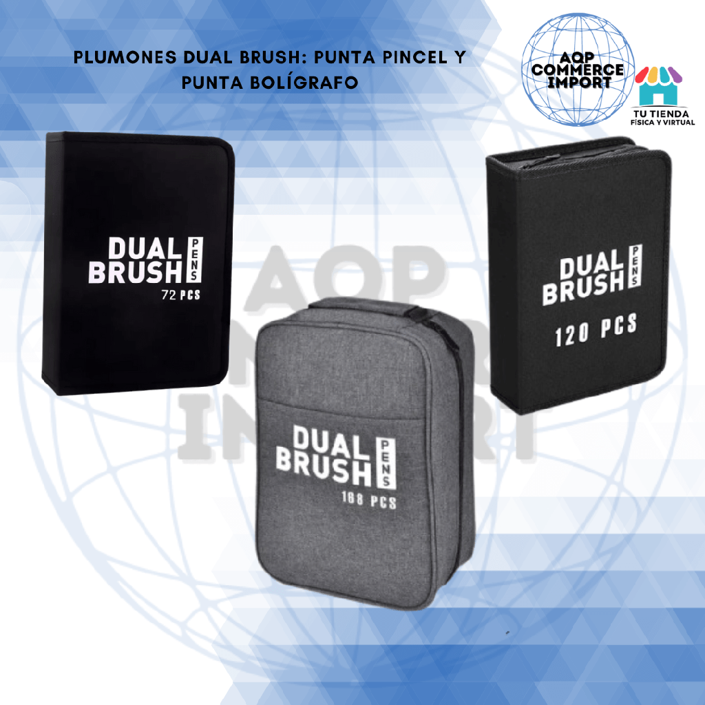 PLUMONES DUAL BRUSH DE 72 UNDS