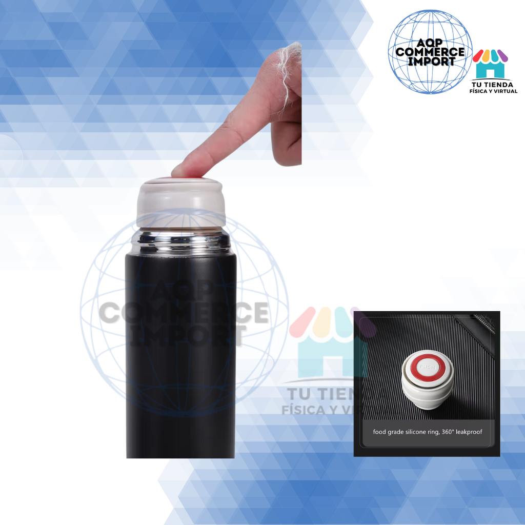 TERMO DE ACERO 500ML CON 3 TAZAS