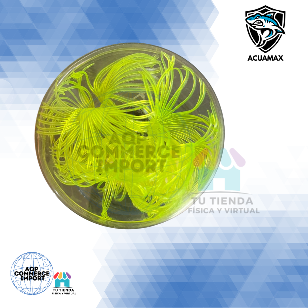 PLANTA ADORNO DE PECERA FOSFORESCENTE MI 121 EN CAJA PLÁSTICA