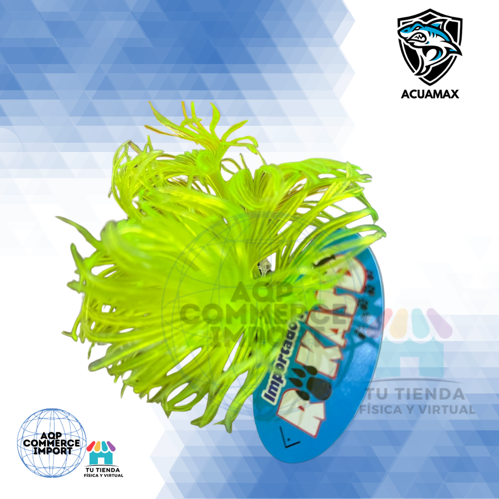 PLANTA ADORNO DE PECERA FOSFORESCENTE MI 121 EN CAJA PLÁSTICA