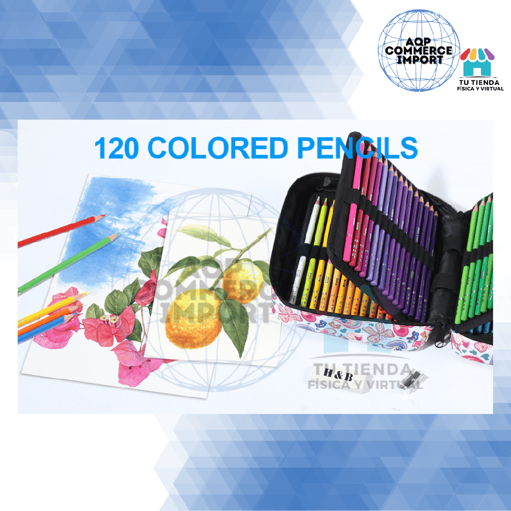 COLORES H&B - 120 LÁPICES DE COLOR