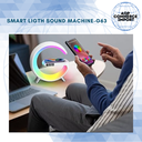 LÁMPARA-CARGADOR-PARLANTE-RELOJ Y ALARMA G63