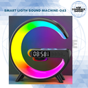 LÁMPARA-CARGADOR-PARLANTE-RELOJ Y ALARMA G63