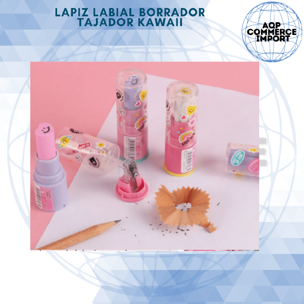LÁPIZ LABIAL BORRADOR Y TAJADOR