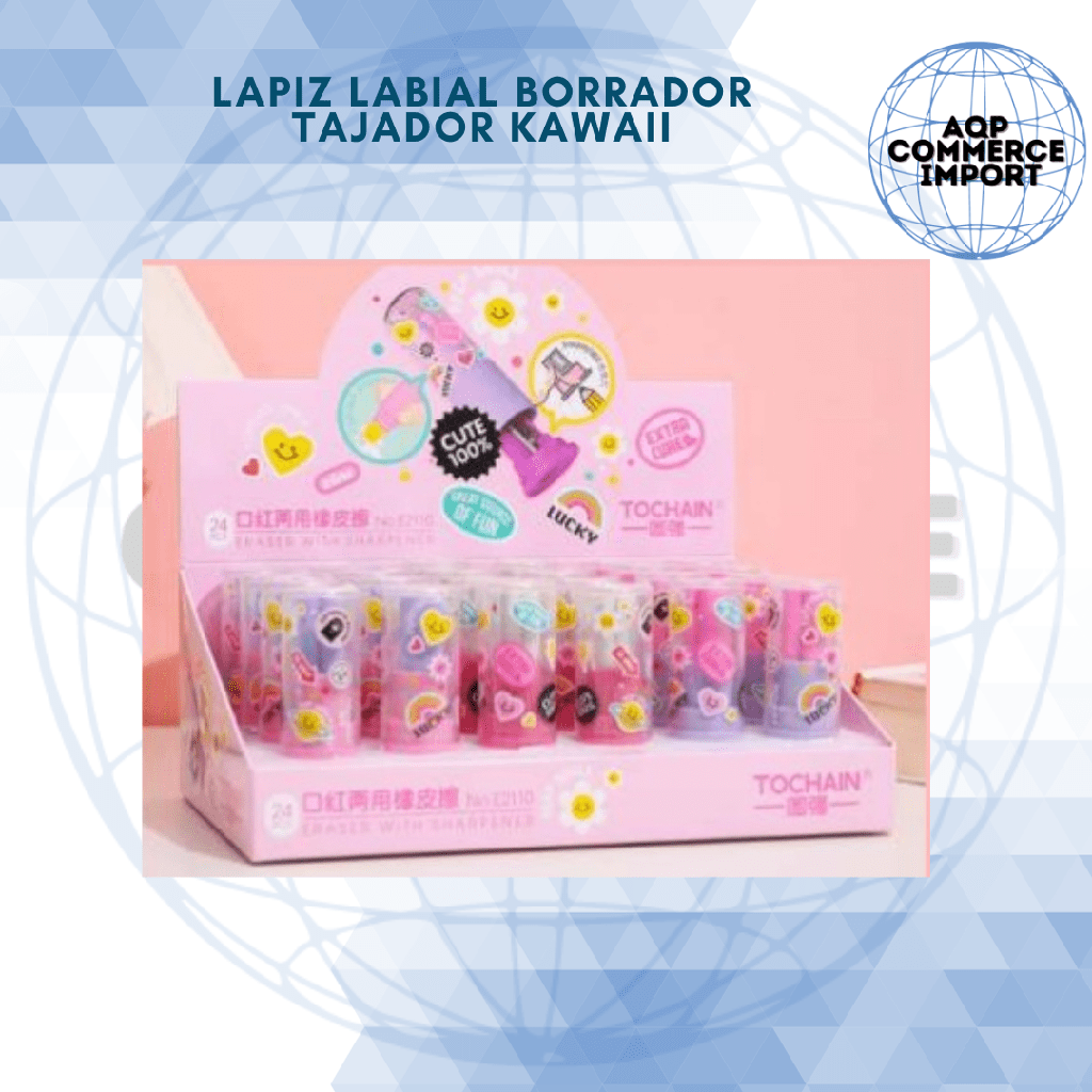 LÁPIZ LABIAL BORRADOR Y TAJADOR