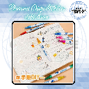 PLUMONES CROMO METALICOS DOBLE CONTORNO  PACK  X 12 UNDS