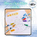 PLUMONES CROMO METALICOS DOBLE CONTORNO  PACK  X 12 UNDS