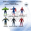 MUÑECOS AVENGERS PACK DE 6 PERSONAJES