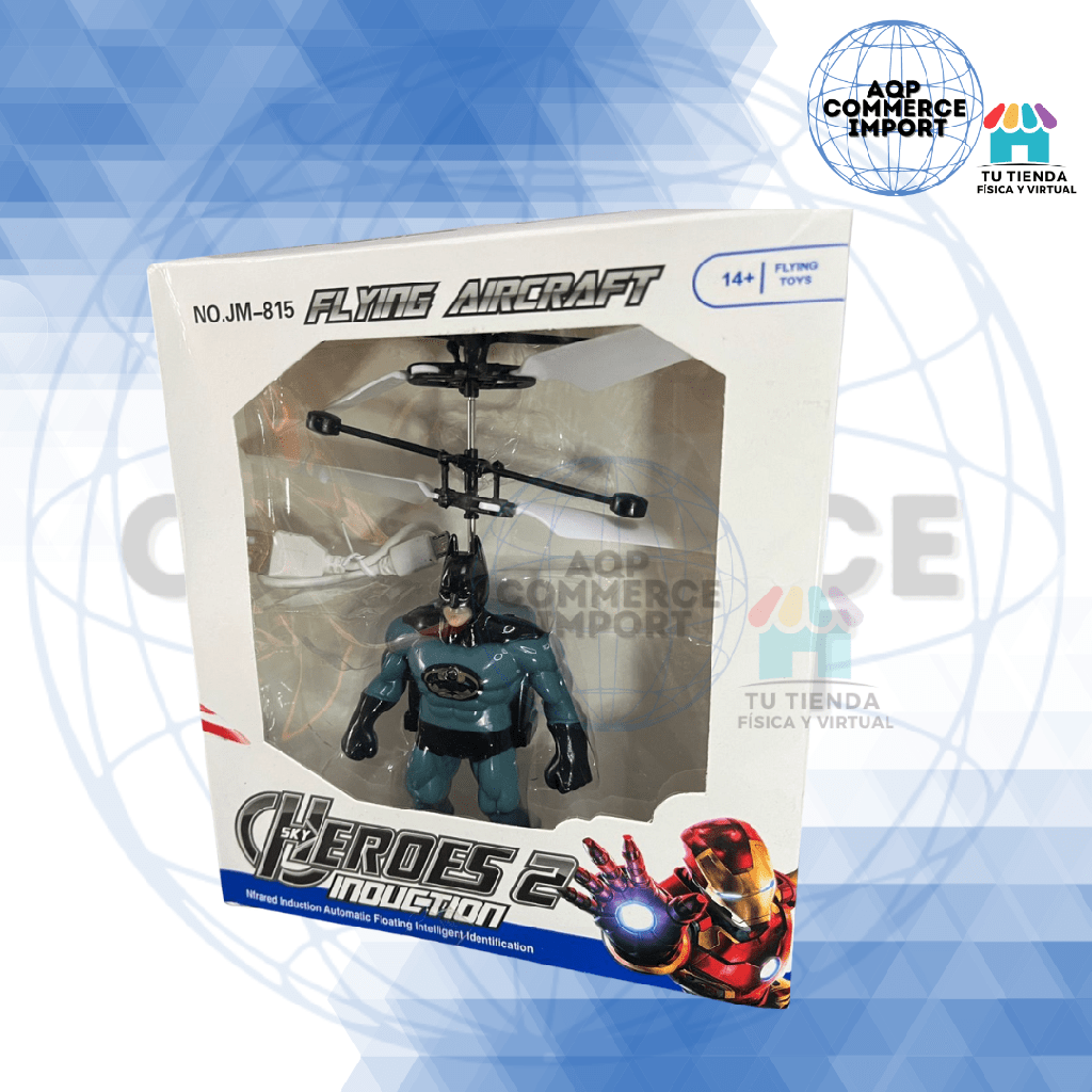 MUÑECOS VOLADORES SUPERHÉROES CON SENSOR