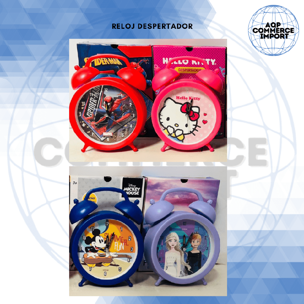 RELOJ DESPERTADOR - PRODUCTO LICENCIADO