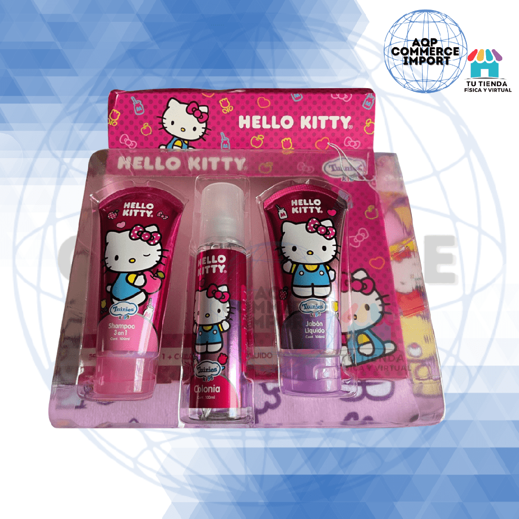 SET 3 EN 1: SHAMPOO, COLONIA Y JABÓN LÍQUIDO 100ml C/U