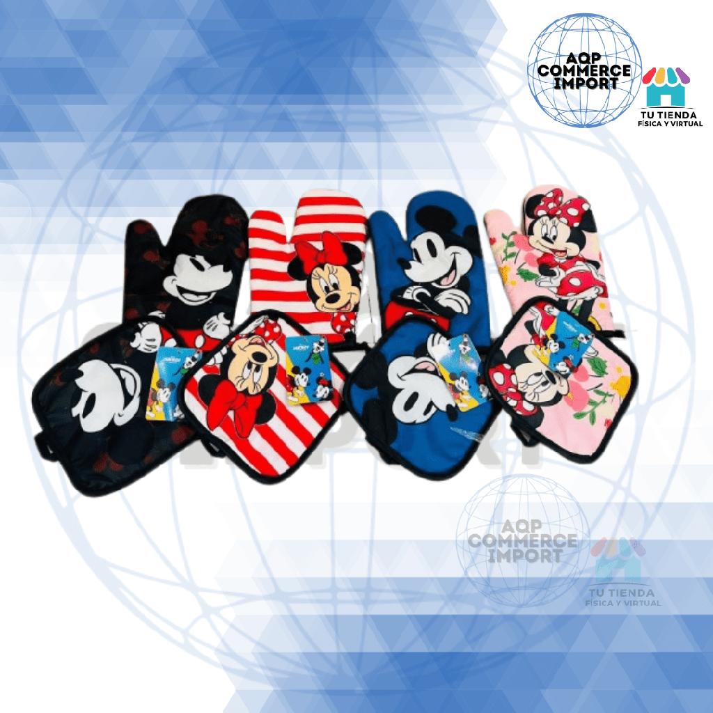 SET DE MANOPLA Y AGARRADOR DE OLLA DISNEY