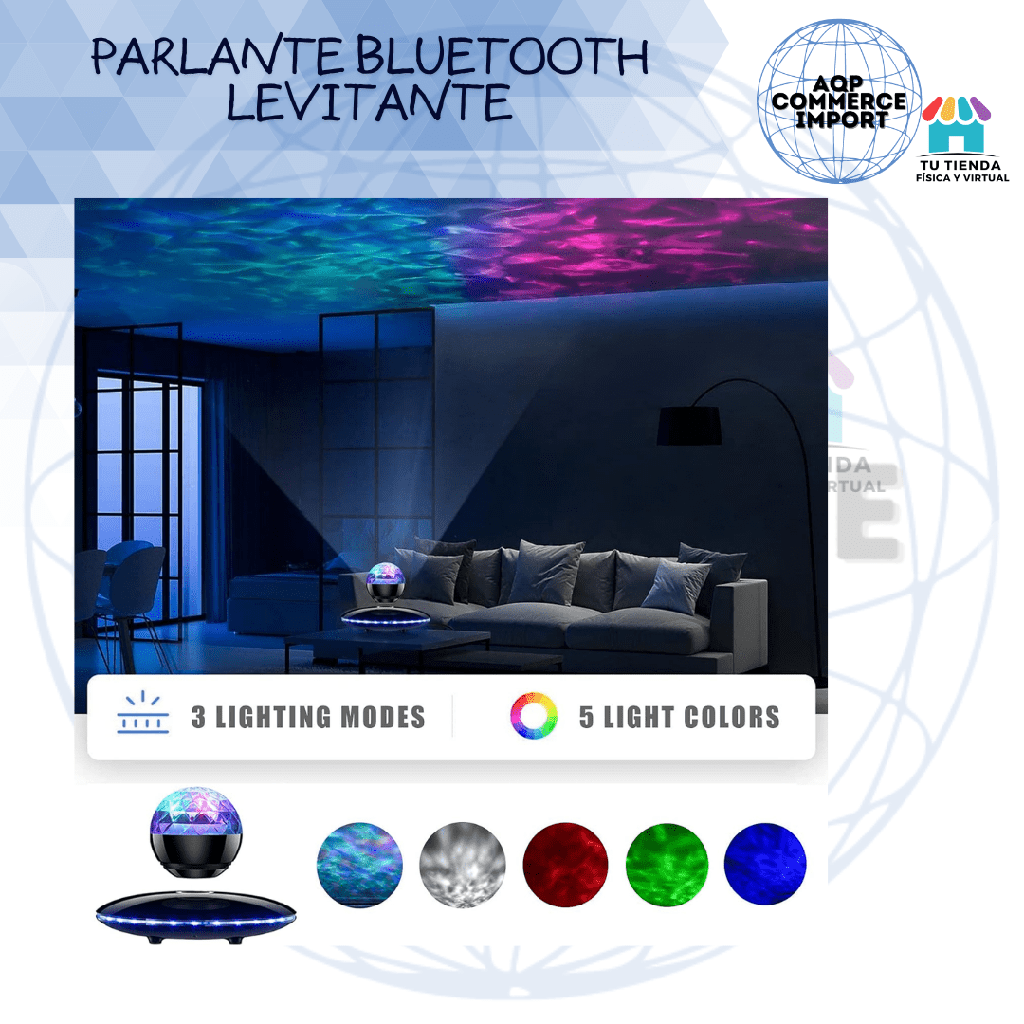 PARLANTE LEVITANTE CON LUCES DE COLORES