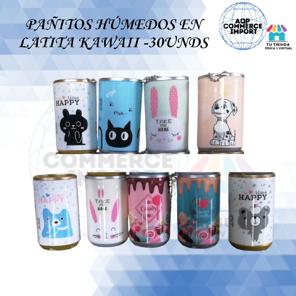PAÑITOS HUMEDOS EN LATITA LLAVERO 25 UNDS