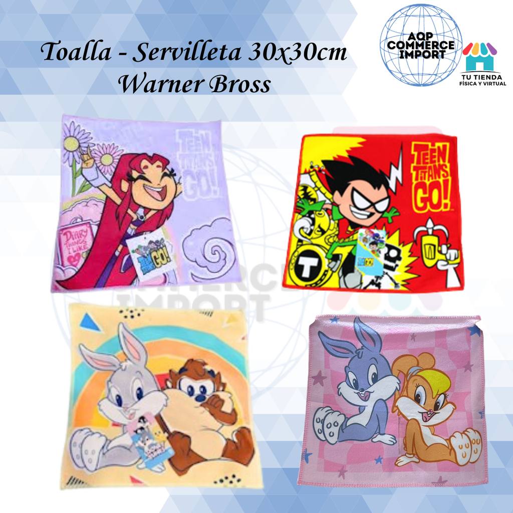 TOALLA DE MANO WB 30x30cm