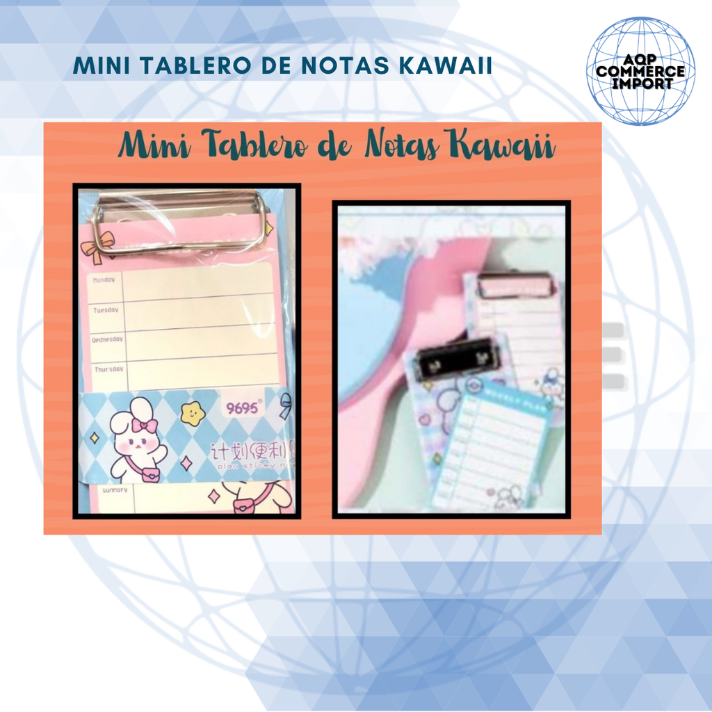 MINI TABLERO DE NOTAS KAWAII