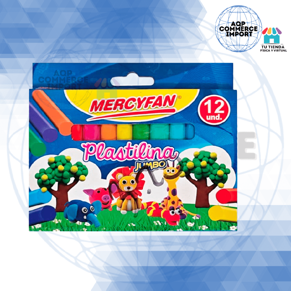 PLASTILINA JUMBO  - MERCYFAN  PACK X 12 UNDS