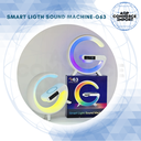 LÁMPARA-CARGADOR-PARLANTE-RELOJ Y ALARMA G63