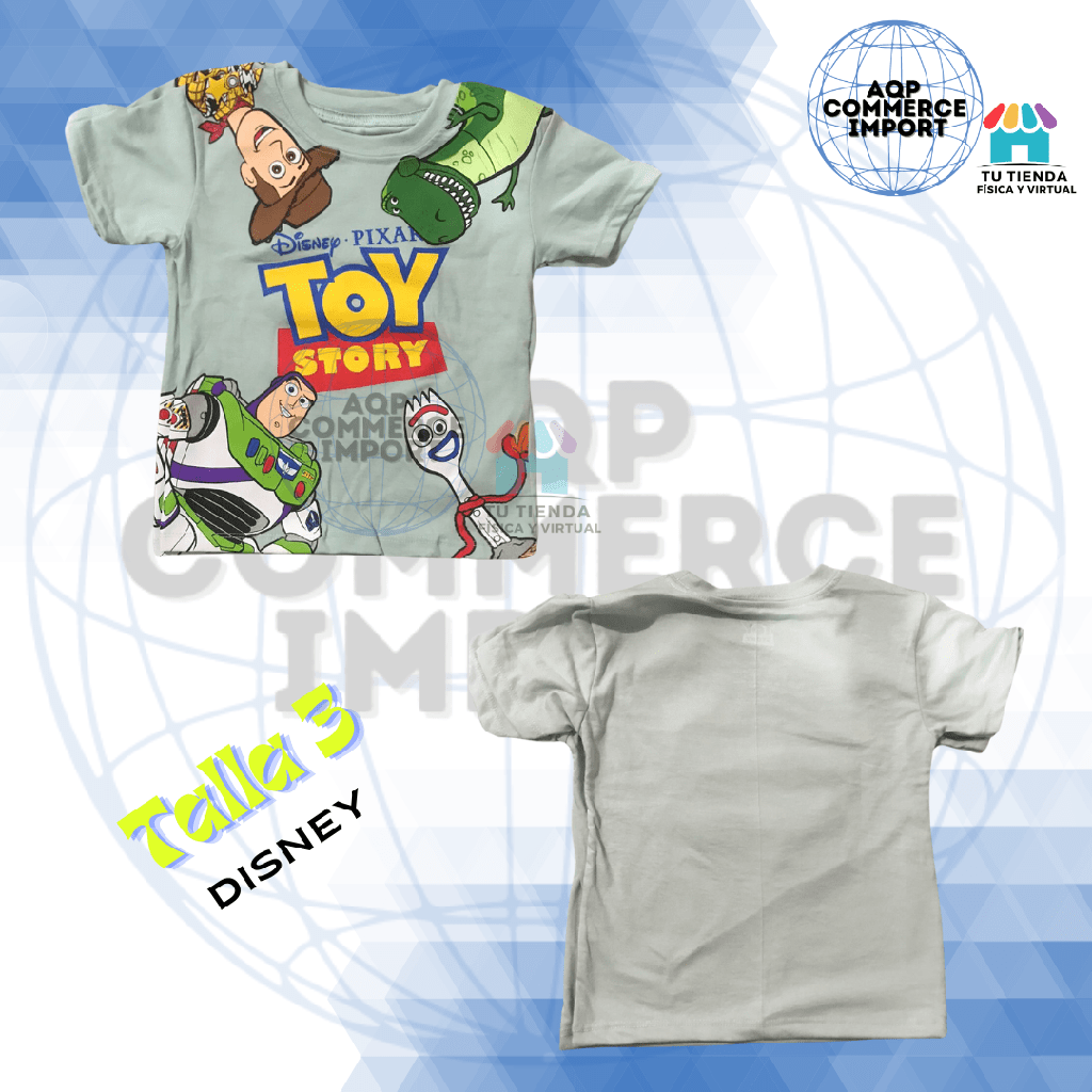 POLOS DISNEY TALLA 3 TOY STORY
