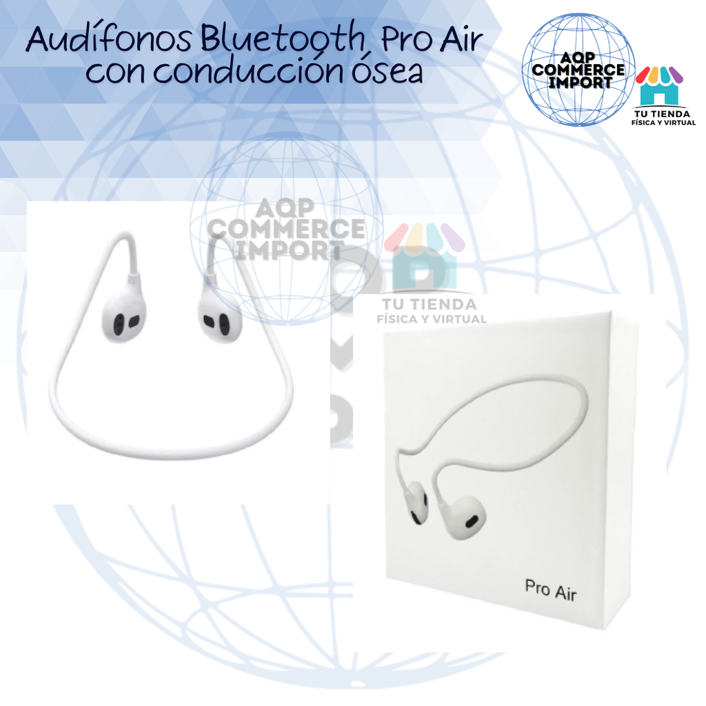 AUDÍFONOS BLUETOOTH PRO AIR CON CONDUCCIÓN ÓSEA
