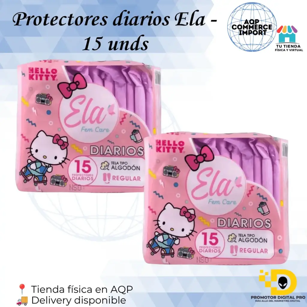 PROTECTORES DIARIOS ELA (15UNDS)