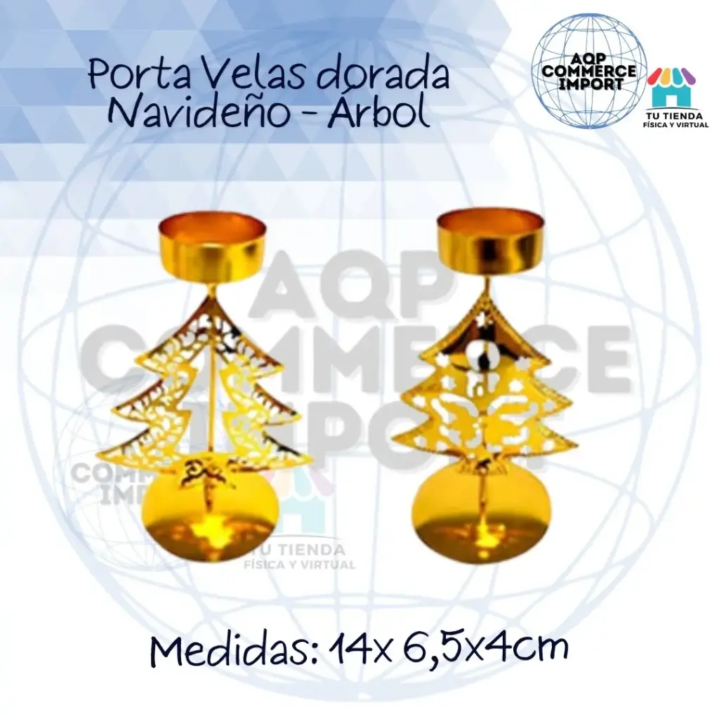 PORTA VELAS NAVIDEÑO - ARBOL 