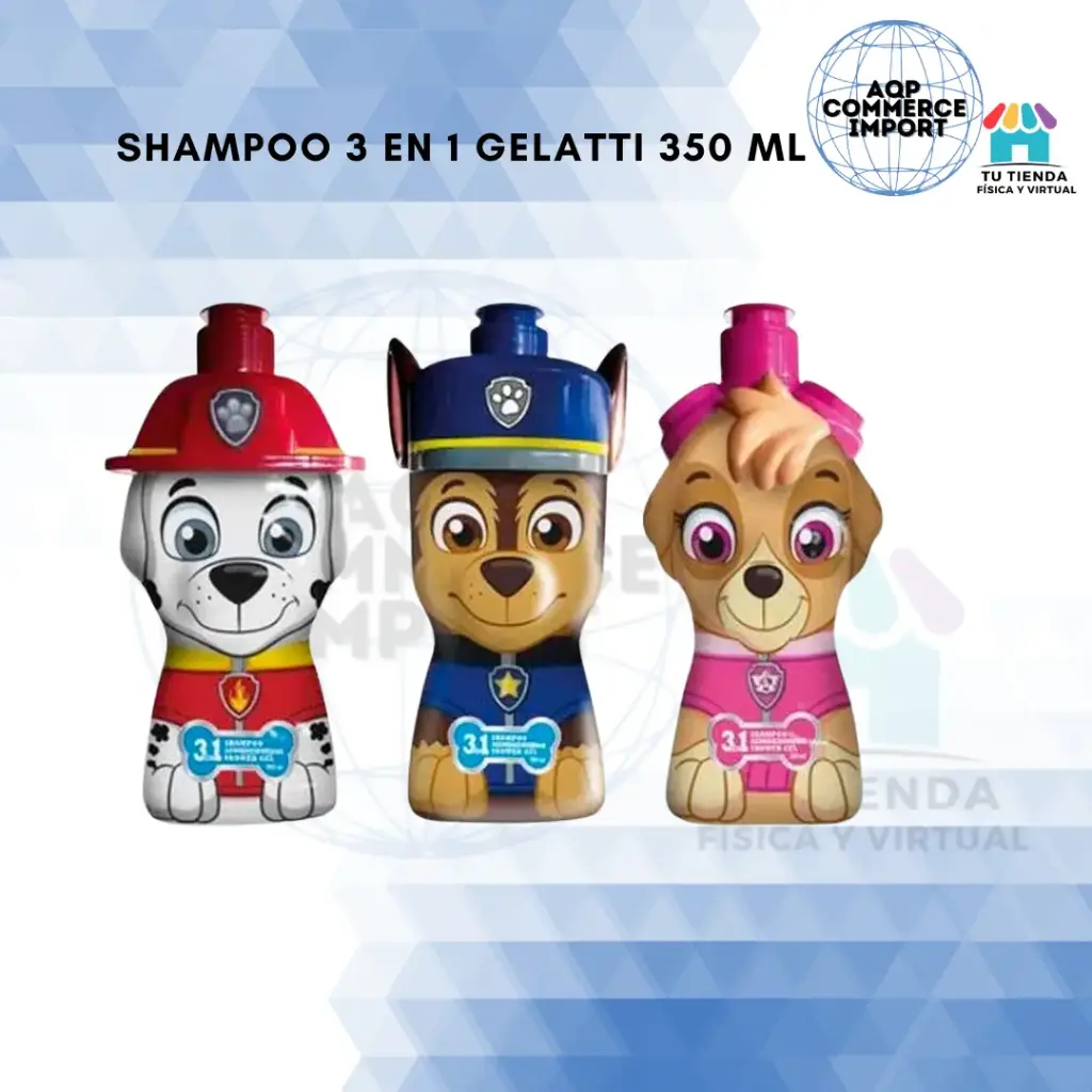 SHAMPOO 3 EN 1 -300Ml GELATTI