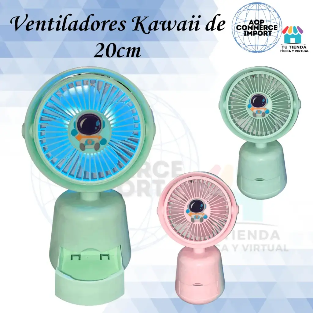VENTILADORES KAWAII DE 20CM