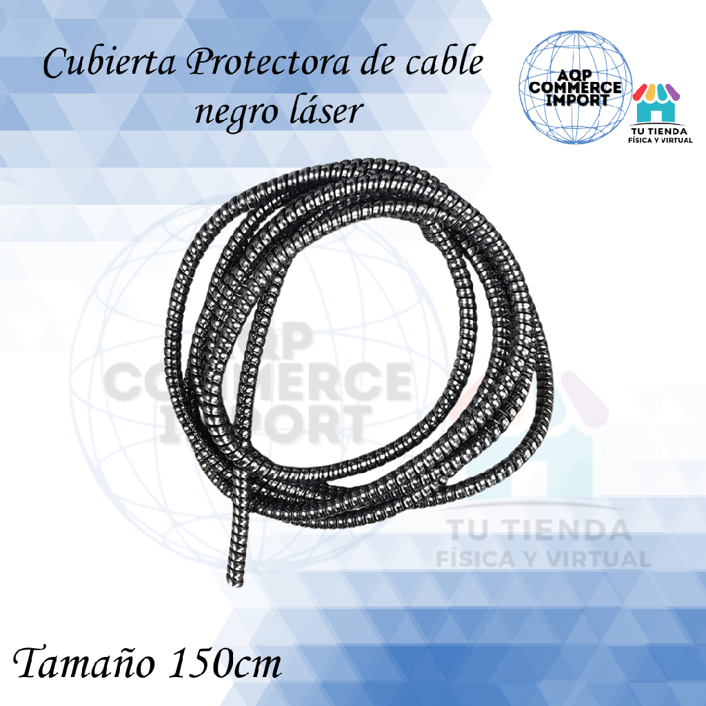 PROTECTOR DE CABLE NEGRO LASER