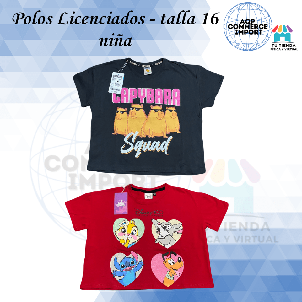 POLO LICENCIADO TALLA 16