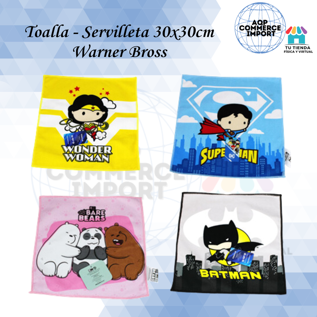 TOALLA DE MANO WB 30x30cm