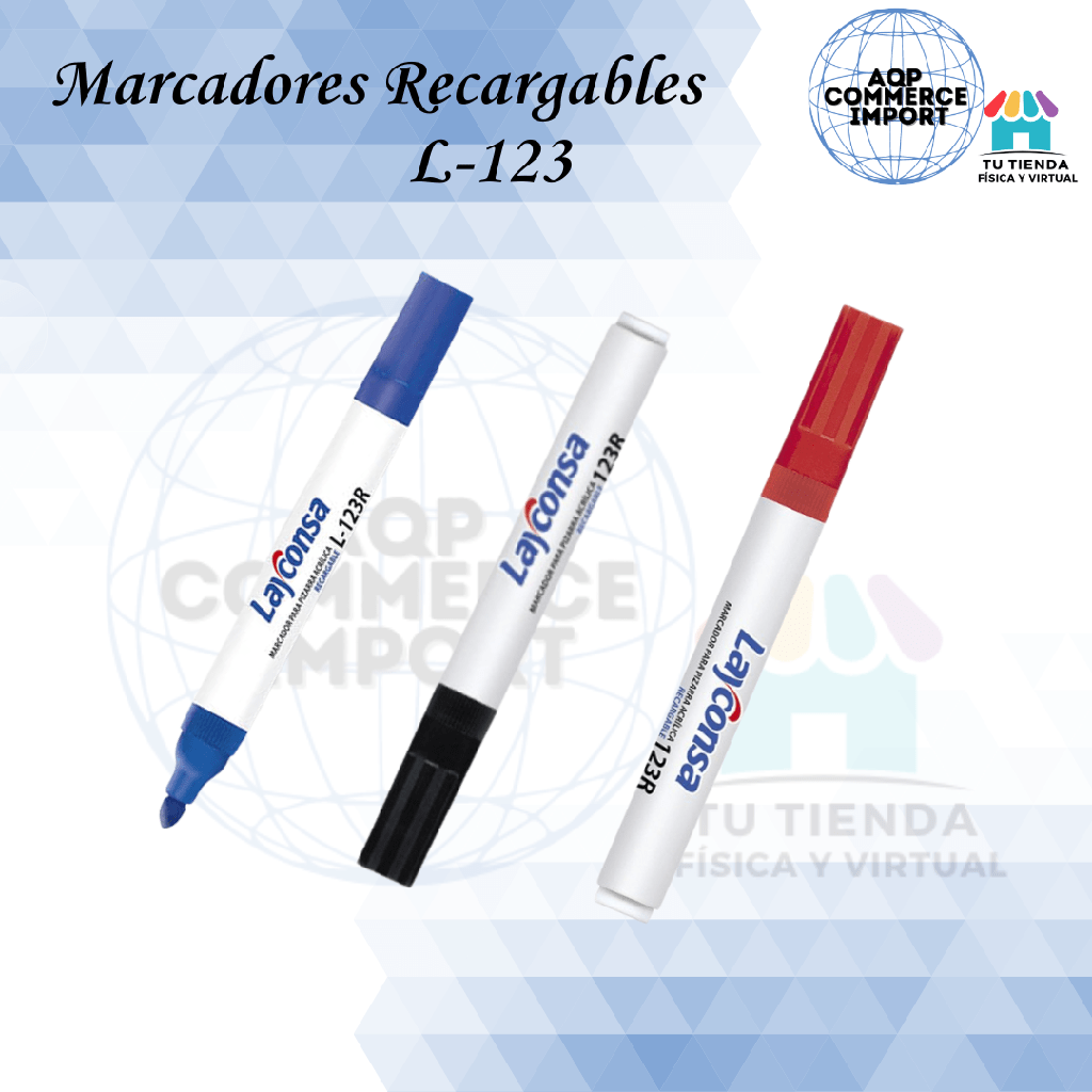 MARCADORES RECARGABLES L-123 LAYCONSA