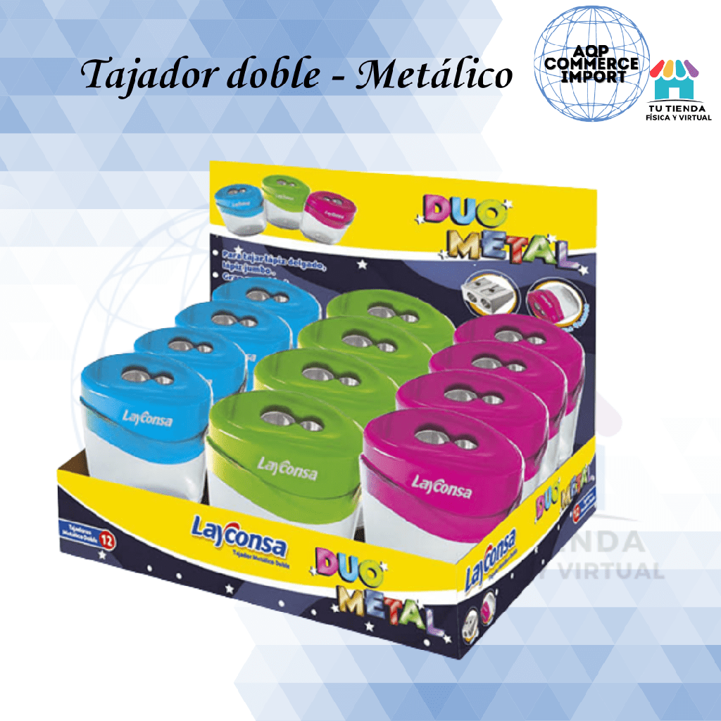 TAJADOR METÁLICO DOBLE CON DEPÓSITO