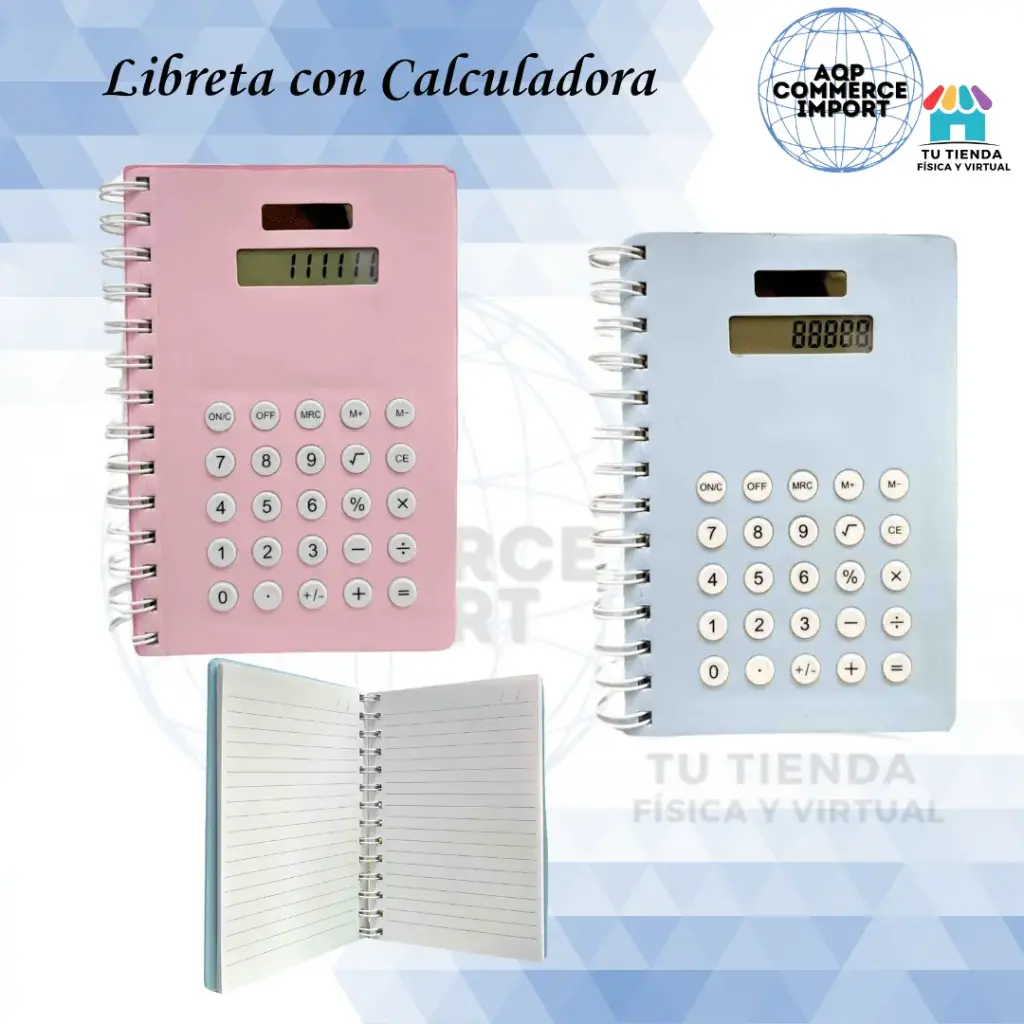 LIBRETA CON CALCULADORA
