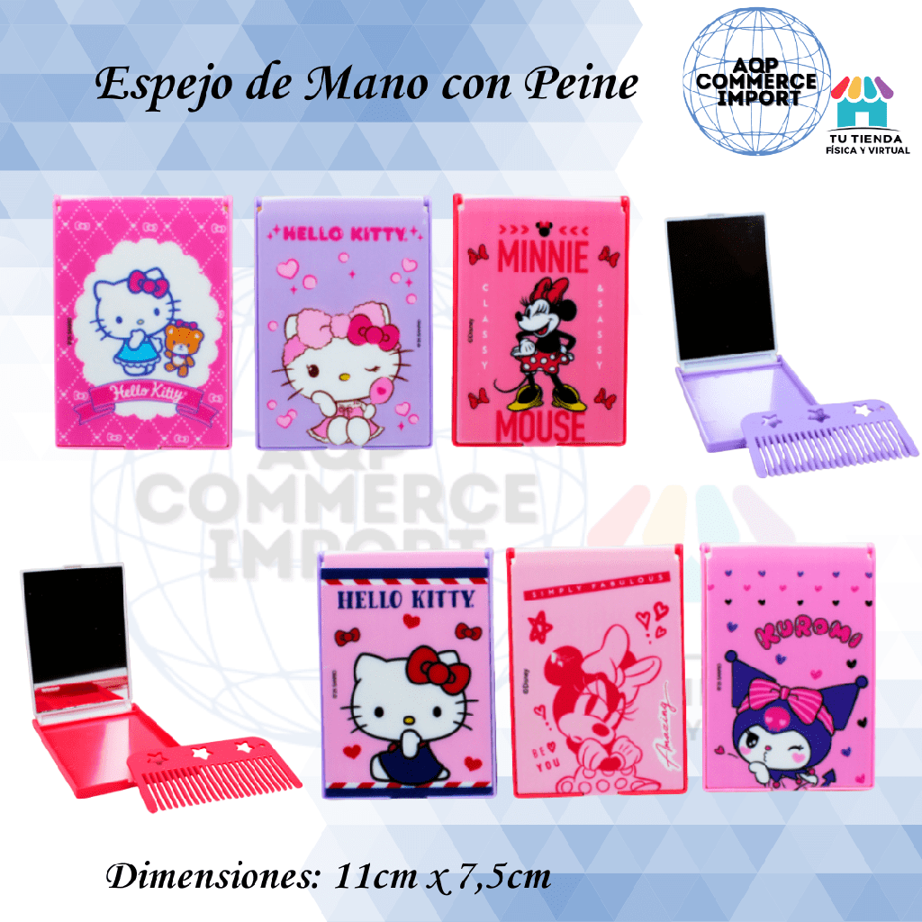 ESPEJO DE MANO CON PEINE