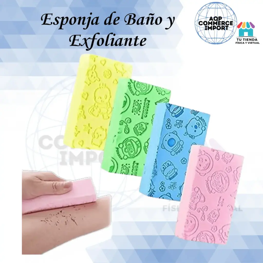 ESPONJA DE BAÑO Y EXFOLIANTE