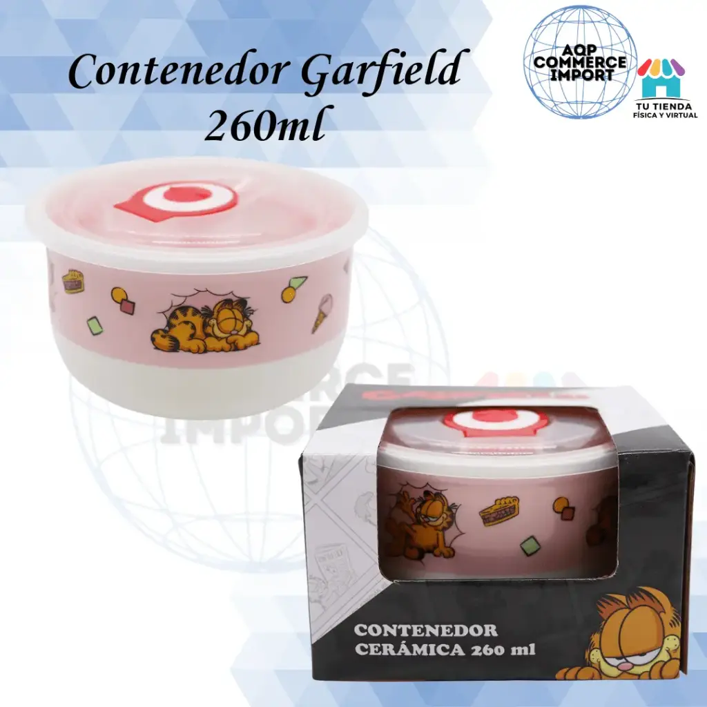 CONTENEDOR GARFIELD DE 250ML