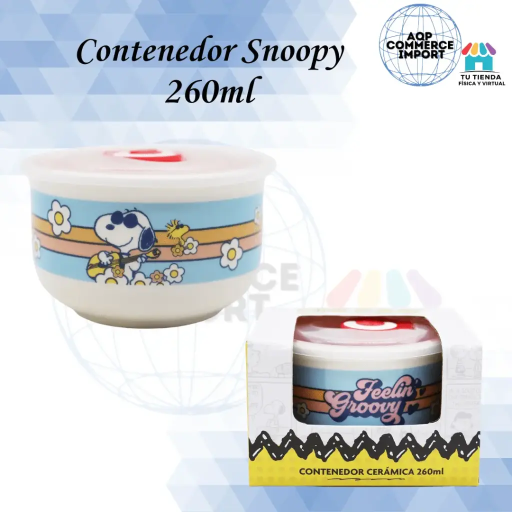 CONTENEDOR SNOOPY DE 250ML 