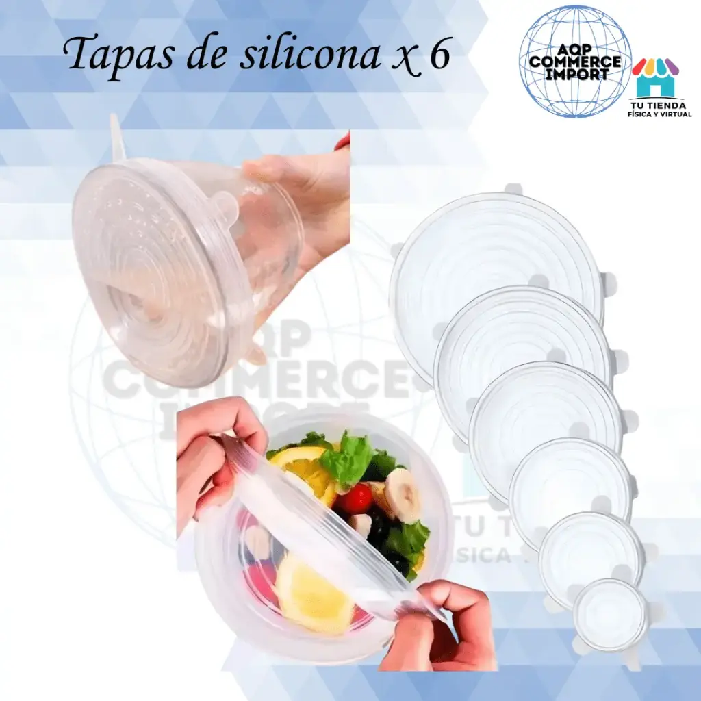 TAPAS DE SILICONA X 6 UNDS
