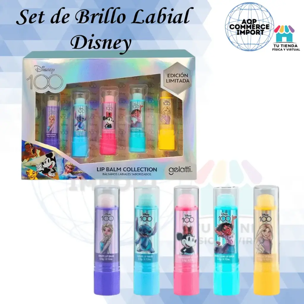 SET DE BRILLO LABIAL DISNEY