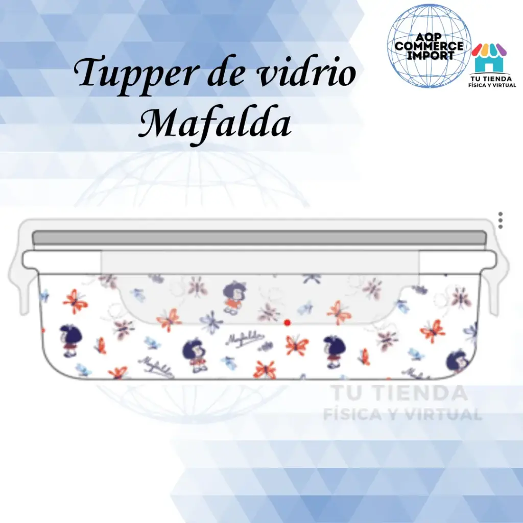TUPPER DE VIDRIO MAFALDA 630ML