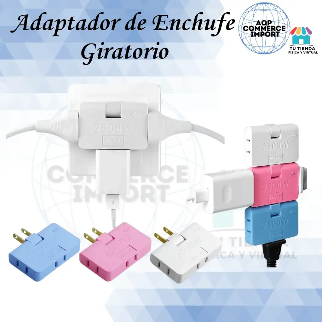 ADAPTADOR DE ENCHUFE GIRATORIO