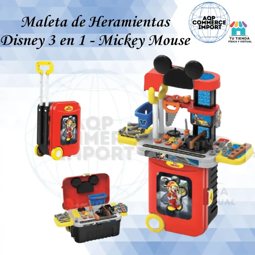 MALETA DE HERRAMIENTAS DISNEY 3 EN 1