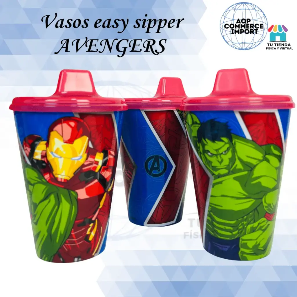 VASOS EASY SIPPER - AVENGERS