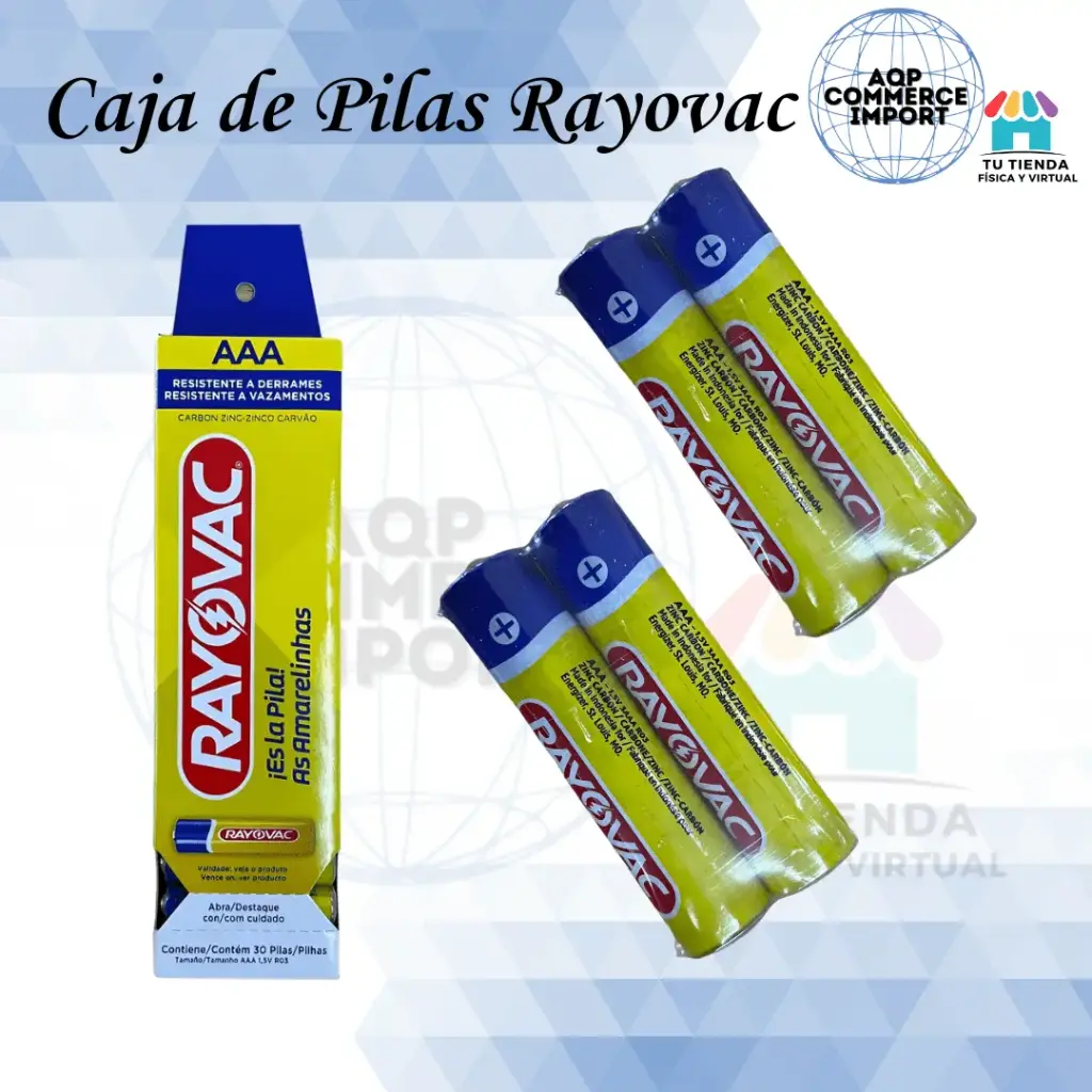 PILAS RAYOVAC AAA POR PAR