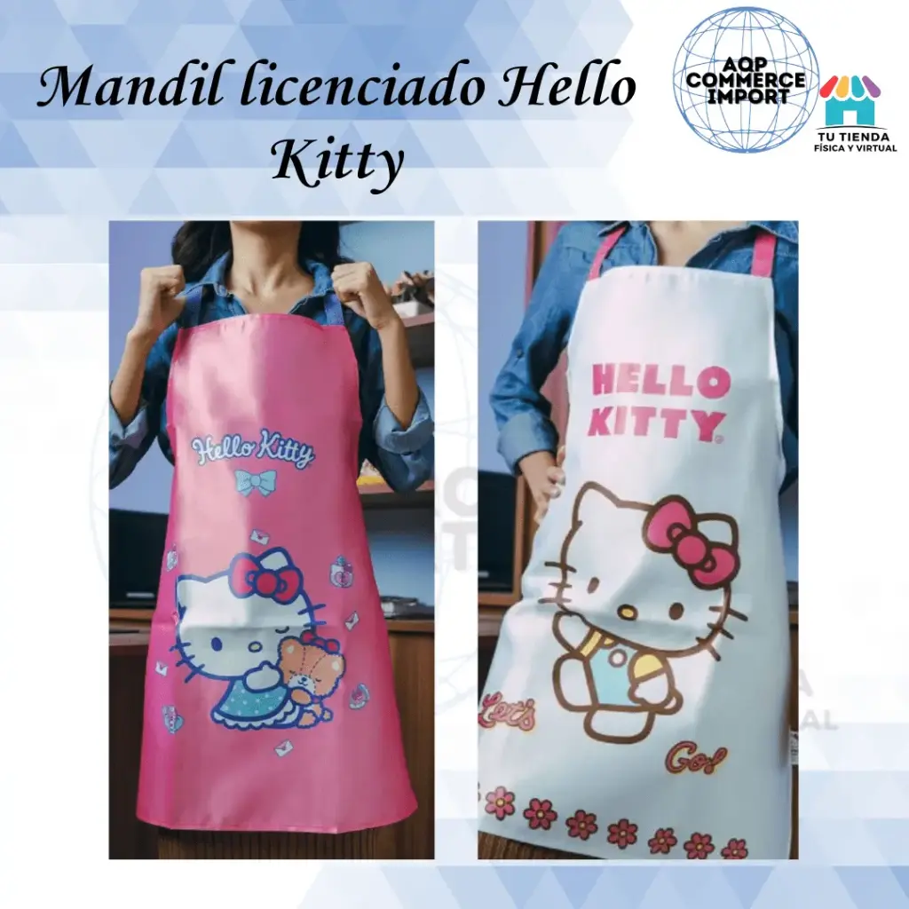 MANDIL LICENCIADO HELLO KITTY 